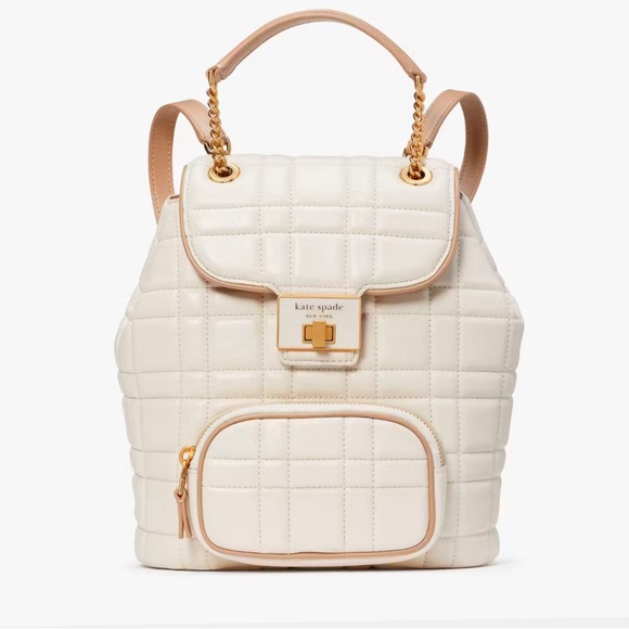 NWT KATE SPADE‎ Evelyn Quilted Small Leather Backpack - Picture 3 of 12